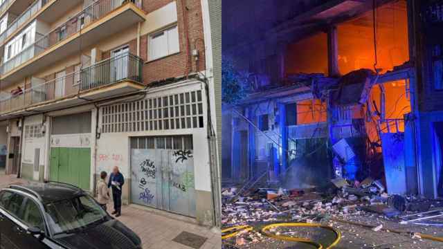 Antes y después del edificio de la calle Goya, 32 de Valladolid
