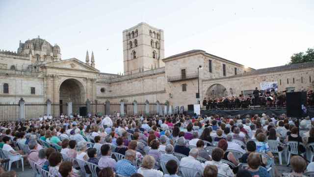 Imagen de archivo de un concierto de la OSCyL en Zamora.