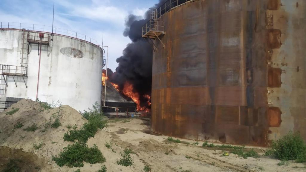 La infraestructura destruida en el puerto de Izmail, a orillas del Danubio.