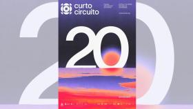 Cartel para el vigésimo aniversario del Festival Curtocircuíto, en Santiago