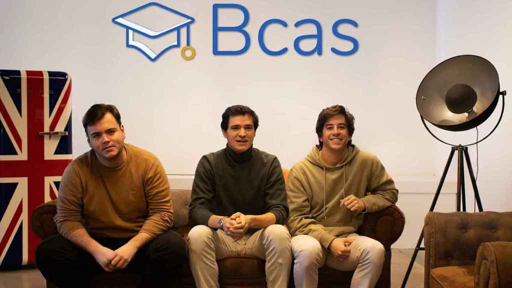 Javier Ausin, Bosco González del Valle y Manuel Avello, cofundadores de la startup Bcas.