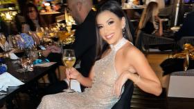 Eva Longoria en una fiesta de Fin de Año en el restaurante 'Nota Blu New Brasserie' de Marbella.