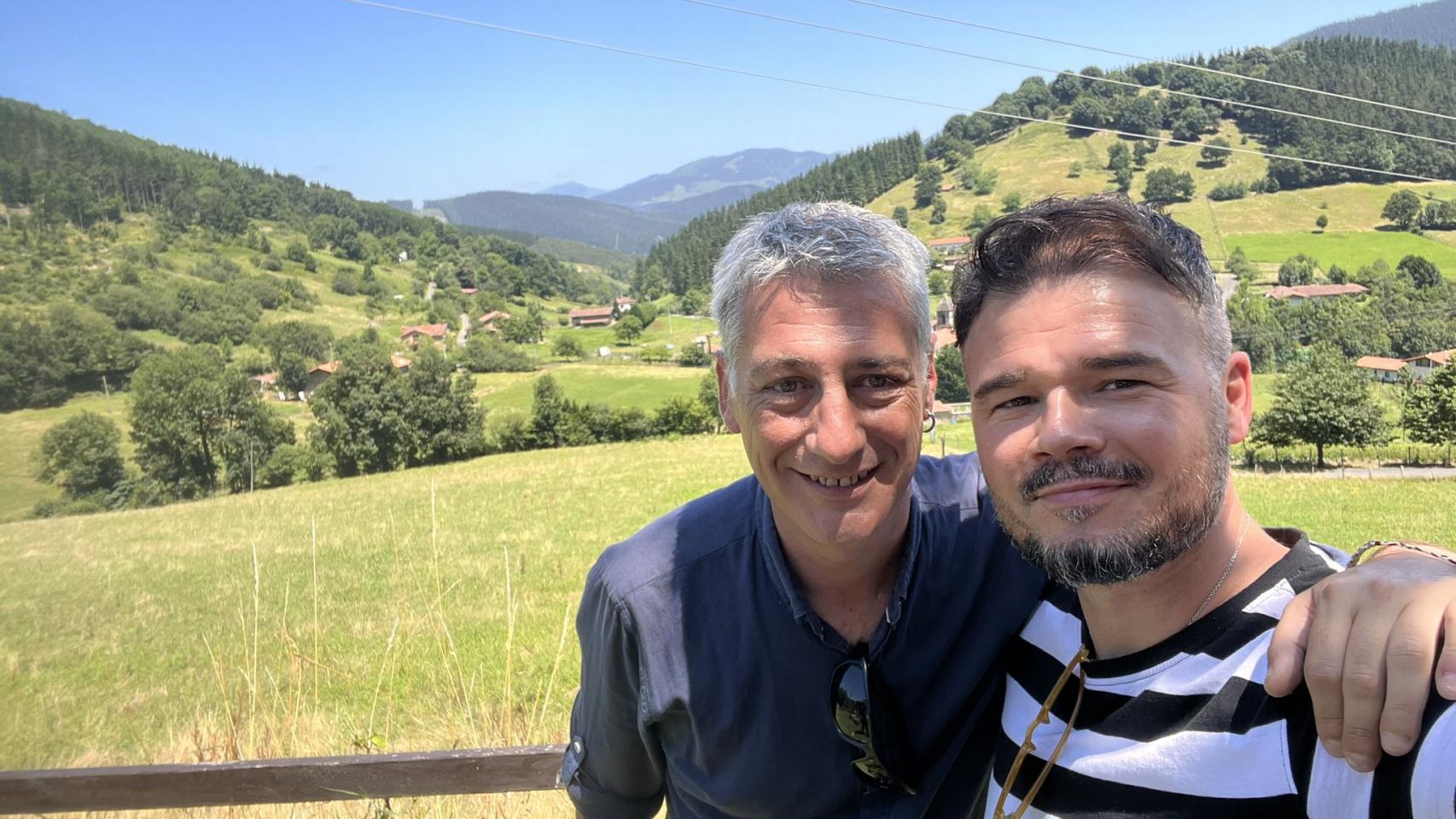 Oskar Matute (Bildu) y Gabriel Rufián (ERC) en una imagen de archivo.