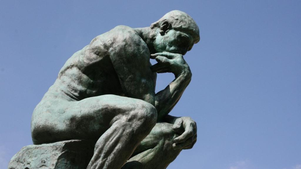 'El pensador' de Auguste Rodin.