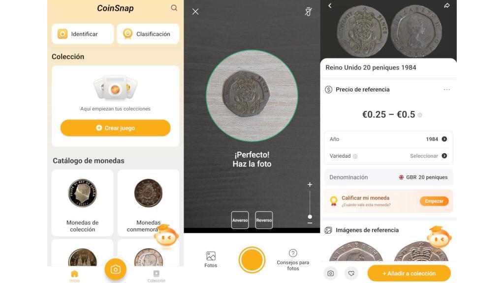 Identificando una moneda con CoinSnap