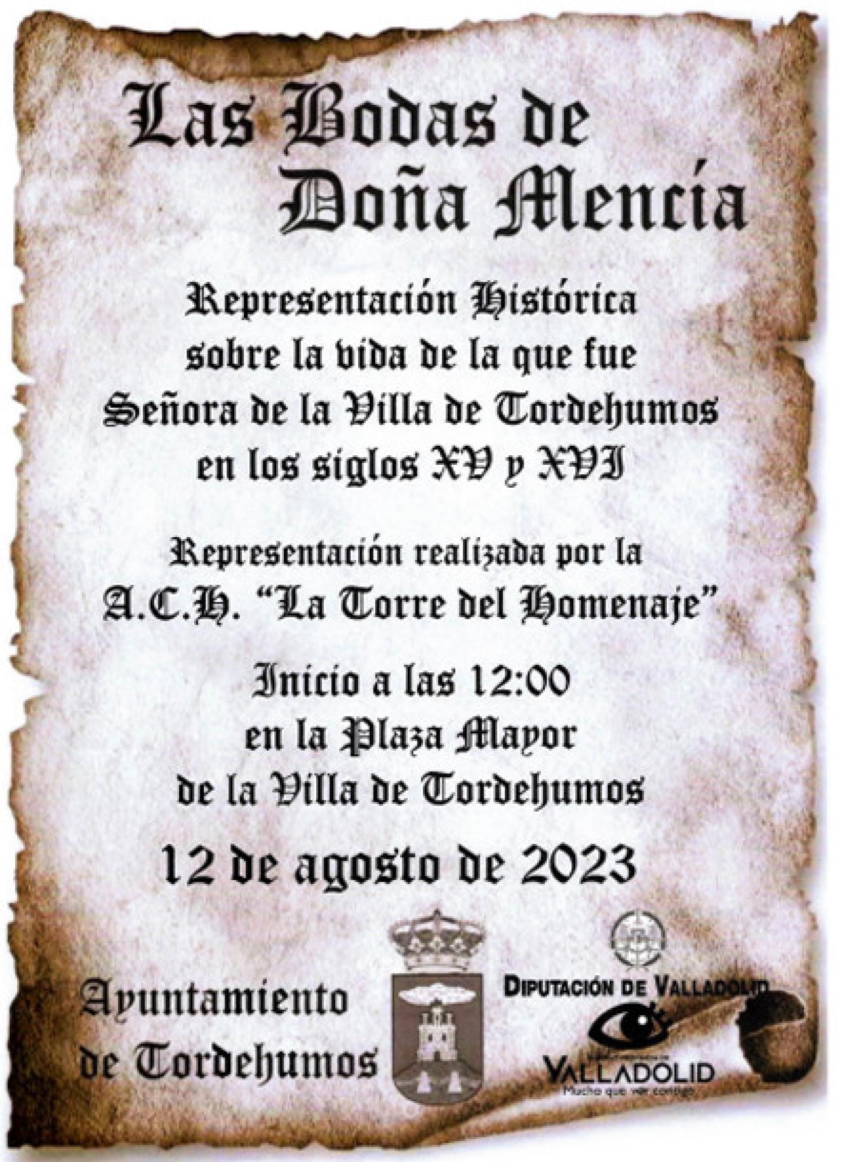 Cartel de Las Bodas de Doña Mencía