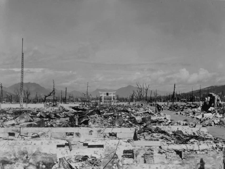 Ciudad de Nagasaki después de la bomba atómica.