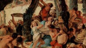 ‘La recolección del-maná en el desierto’, de Giovanni Battista Tiepolo.