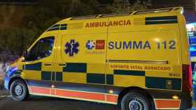 Una ambulancia del SUMMA 112 ha participado en el accidente de Fuente el Saz.