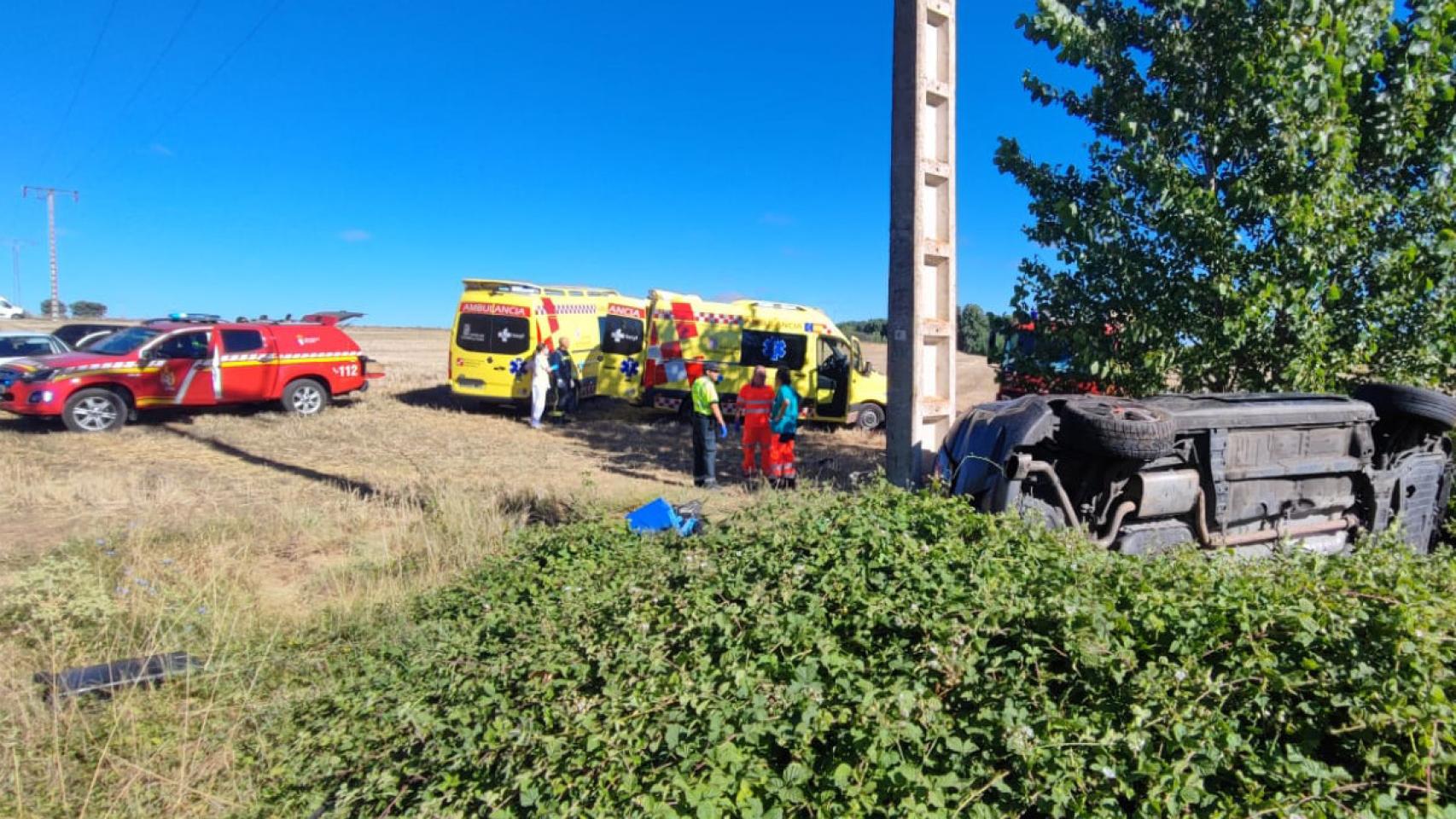 Imagen del accidente en León
