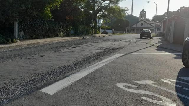 Carretera entre Mera y Lorbé.