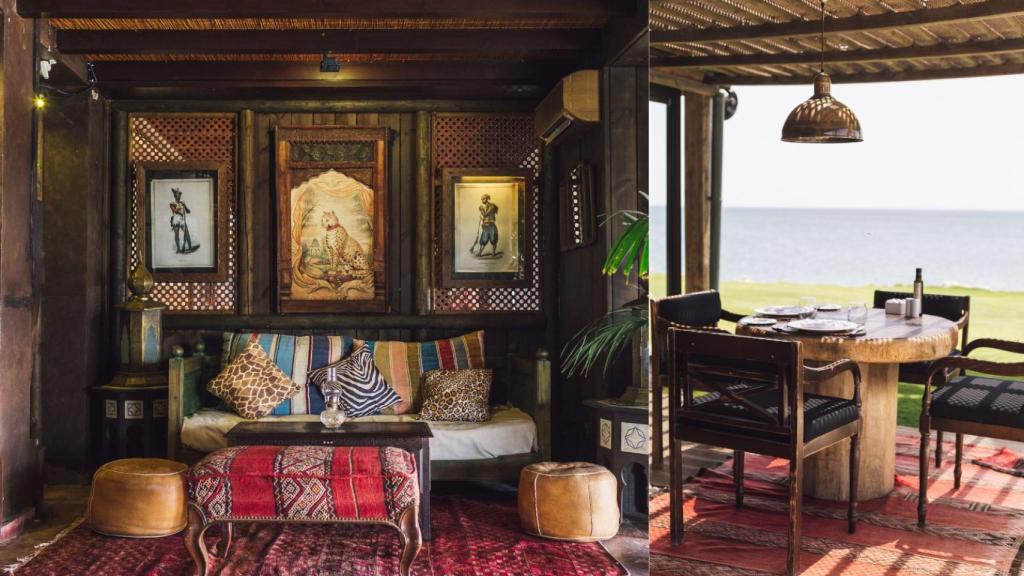 Detalles de la decoración en el 'beach club' gaditano.