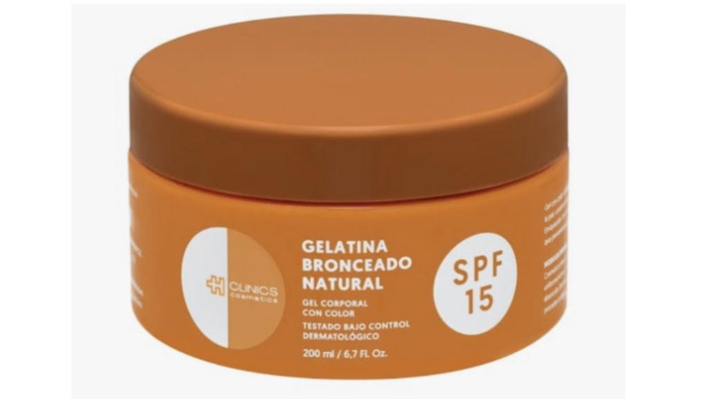 Gelatina bronceado natural.