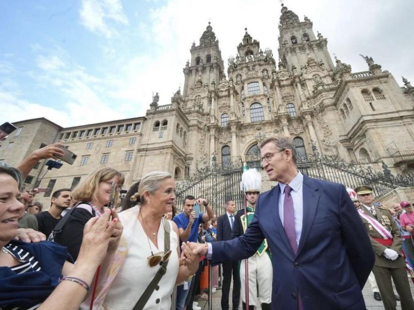 Alberto Núñez Feijóo en la festividad del Apóstol Santiago