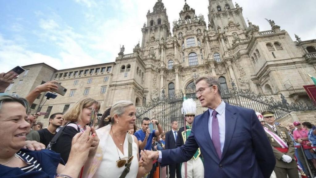 Alberto Núñez Feijóo en la festividad del Apóstol Santiago.