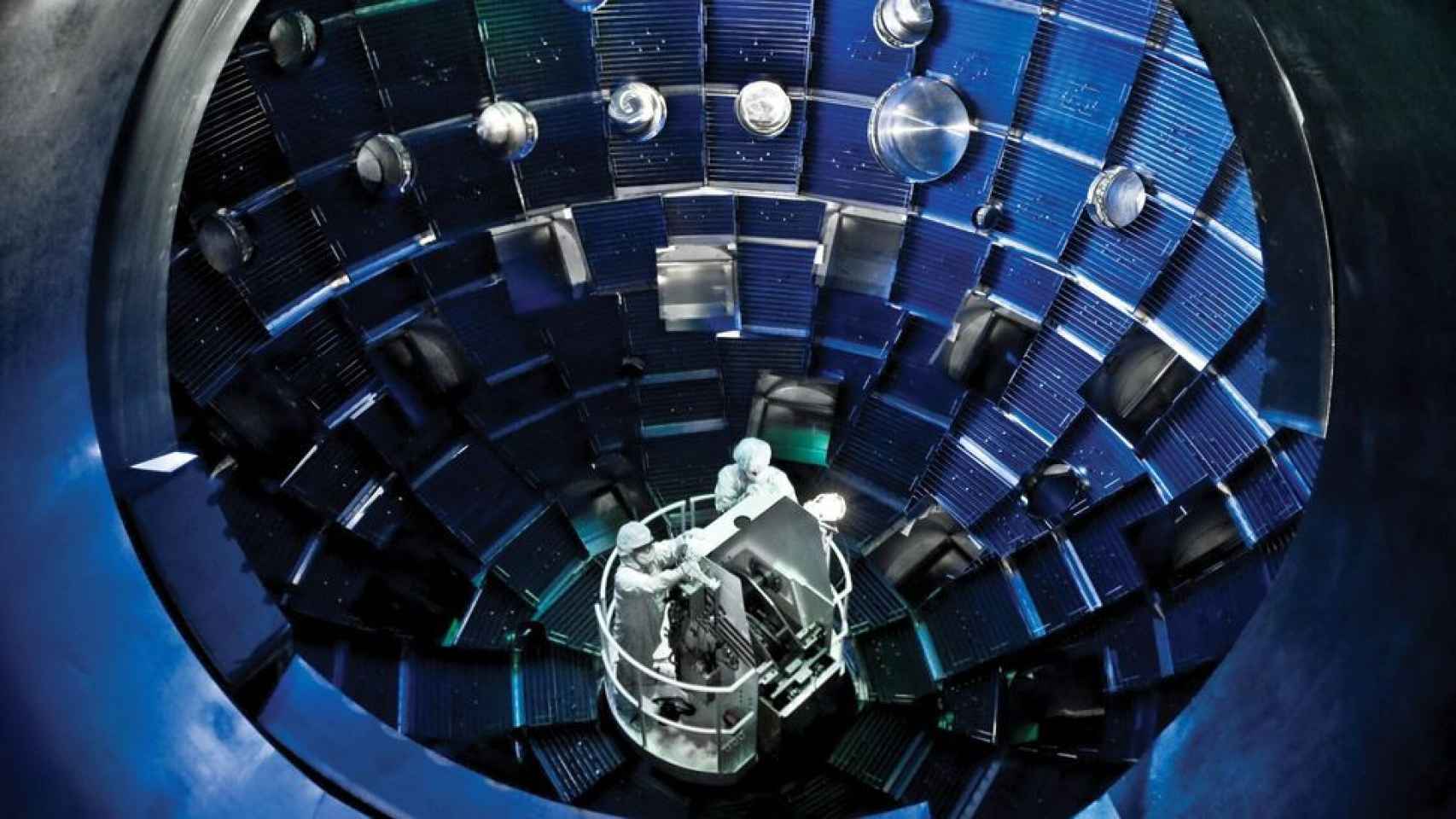 La cámara de fusión por láser del Lawrence Livermore National Laboratory en California.