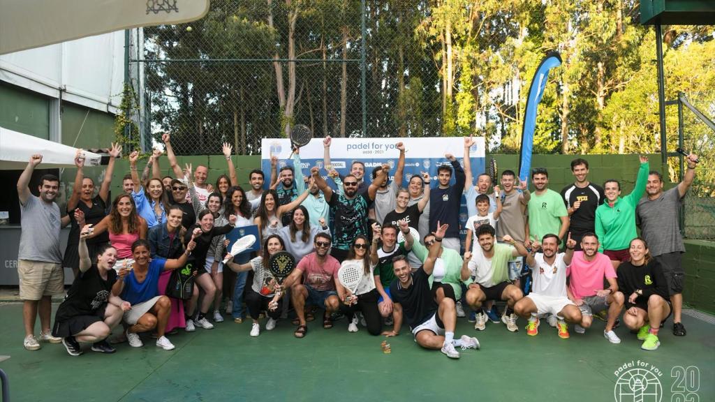 Participantes en la tercera prueba de Padel For You