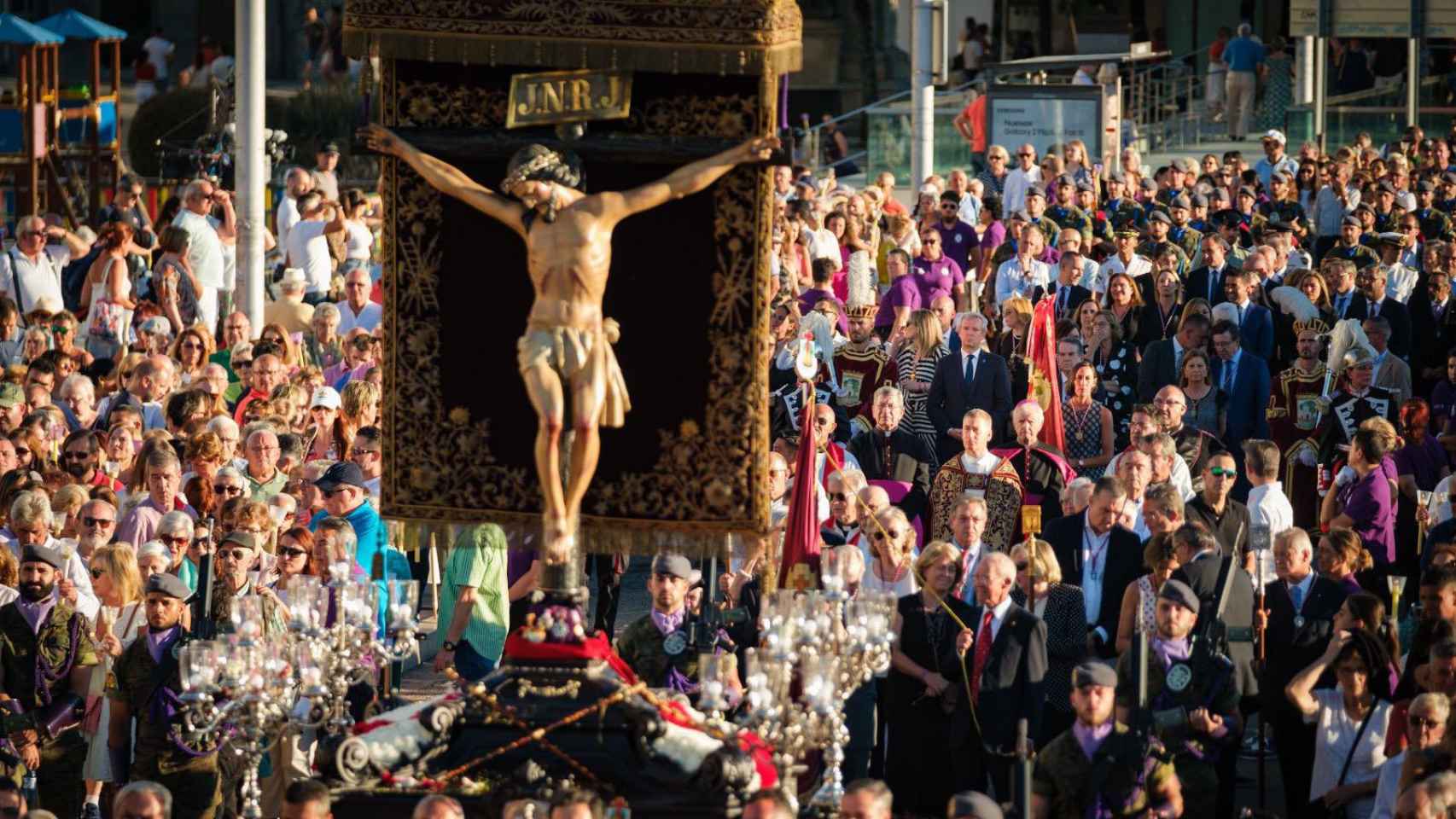 Procesión del Cristo de la Victoria en Vigo.