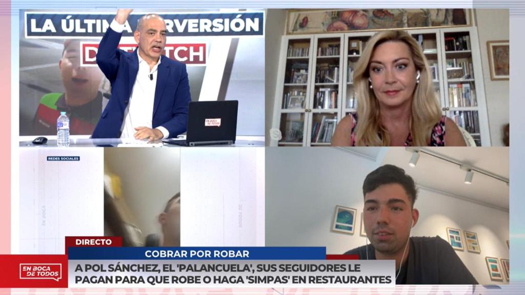 Nacho Abad corta la entrevista a Pol Sánchez, 'El Palancuela'.