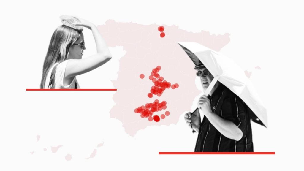 Casi un centenar de municipios de norte a sur de la Península alcanzarán máximas de 43 grados.