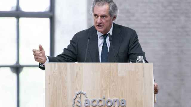 El presidente de Acciona, José Manuel Entrecanales, durante la segunda convocatoria de la Junta General Ordinaria de Accionistas 2022, en el edificio Ombú, a 23 de junio de 2022, en Madrid (España).