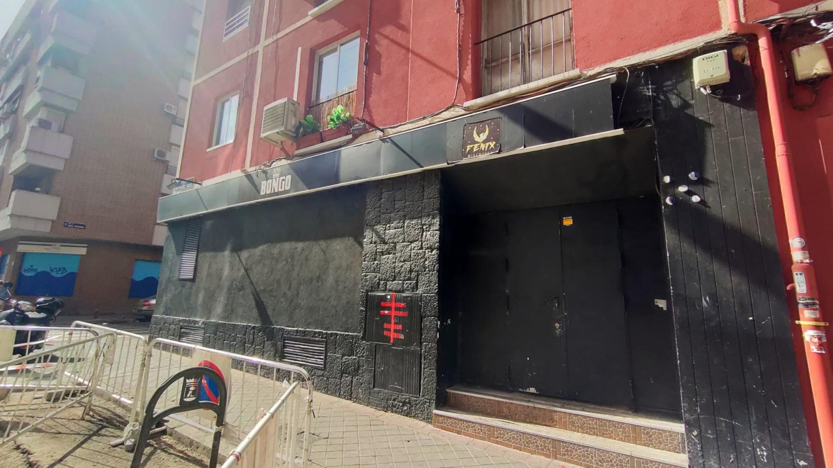 La discoteca Fénix, en el distrito de Carabanchel.