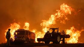 El impresionante incendio de Odemira, en Portugal.