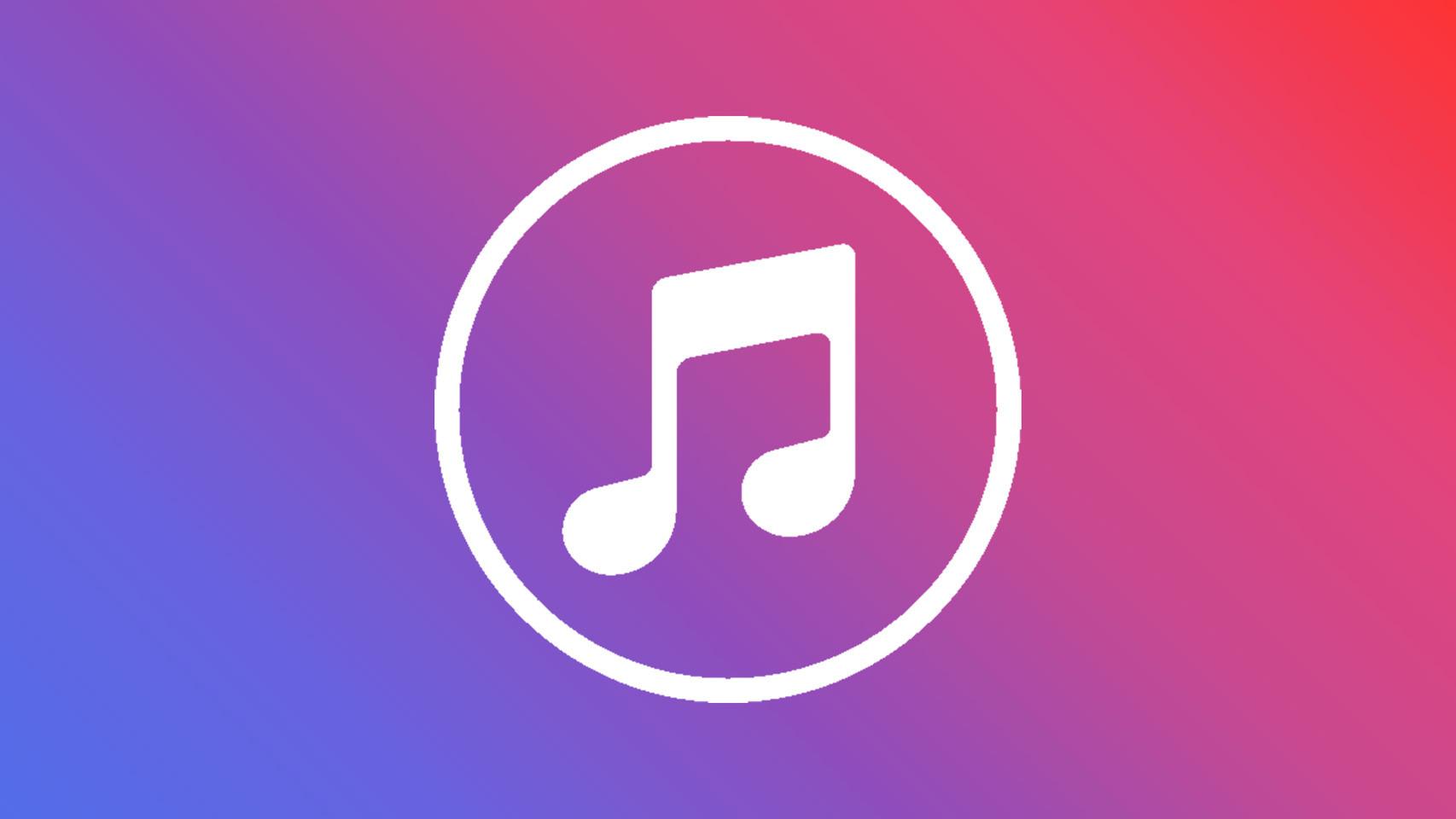 Fotomontaje con el logo de Apple Music.