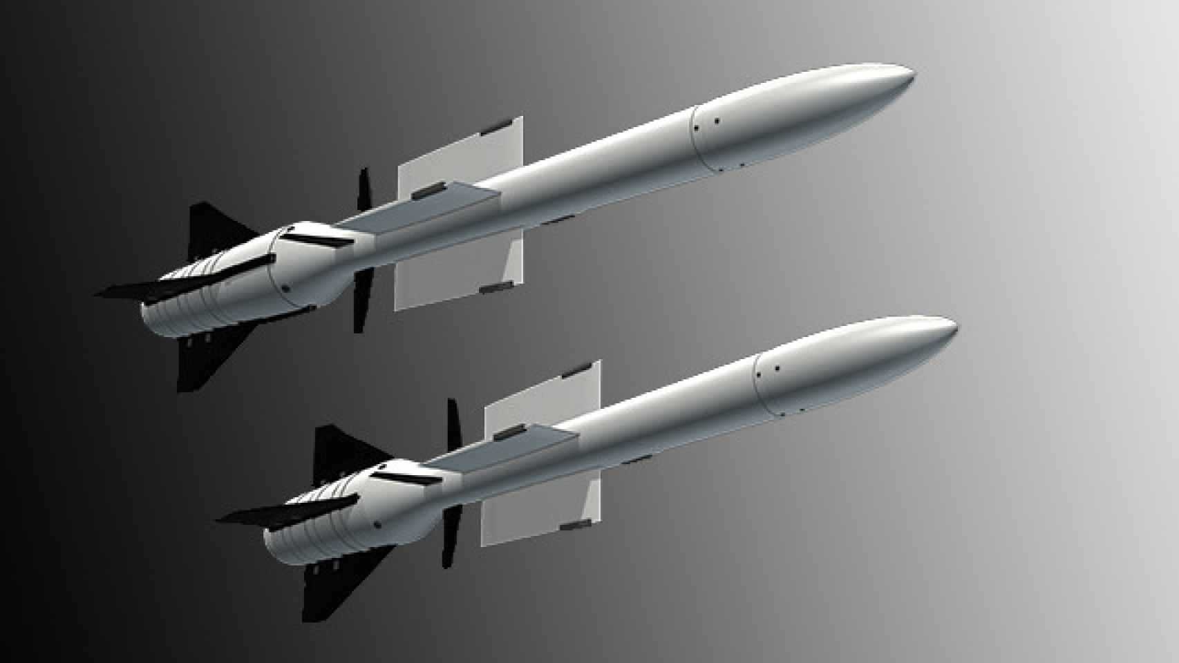 Dos misiles Aster en los que está basado el Aquila