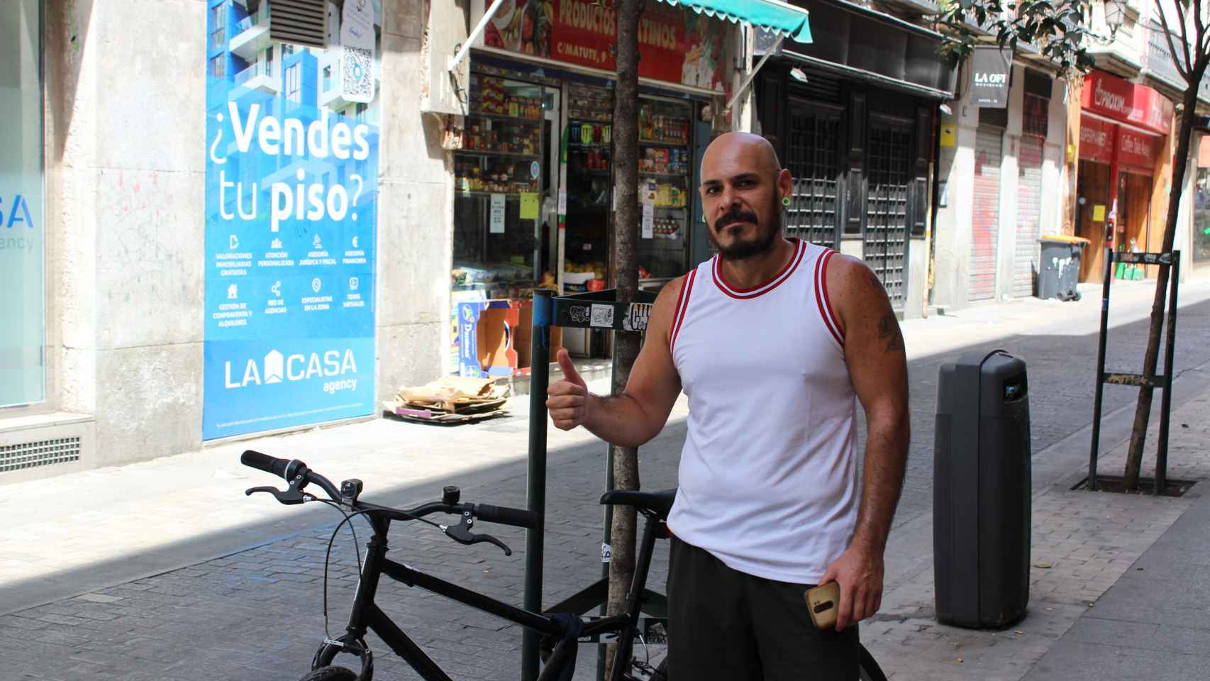 José Gregorio (40 años), repartidor en el área de Jacinto Benavente.
