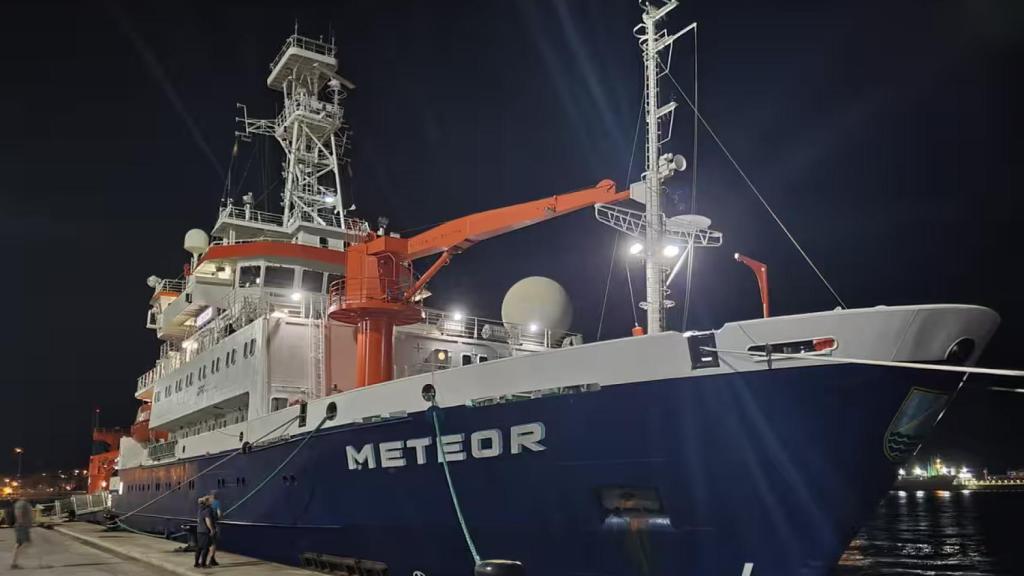 El buque Meteor que ha llevado a cabo la expedición.