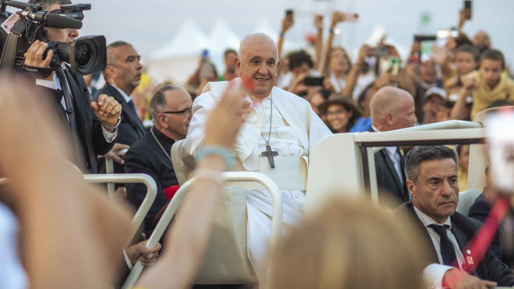 El Papa Francisco, durante un acto en Lisboa.