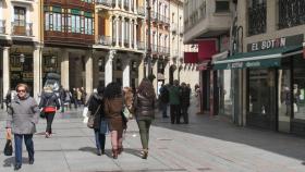 Zona comercial de la calle Mayor de Palencia