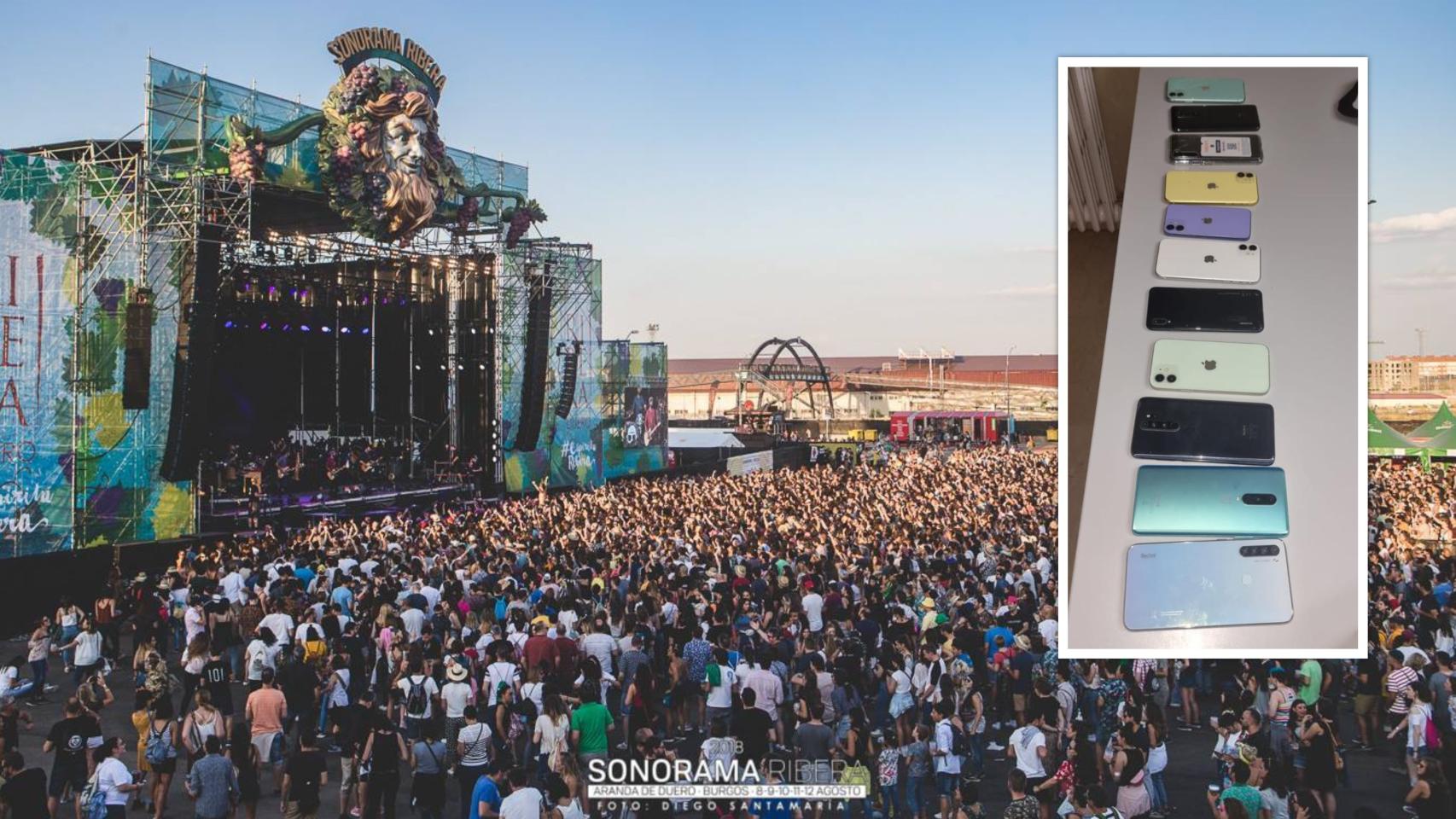 La edición anterior del Sonorama Ribera y los móviles sustraídos anoche