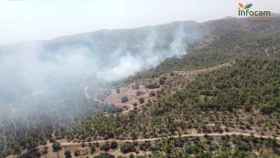 Imagen del incendio forestal en Peñas de San Pedro
