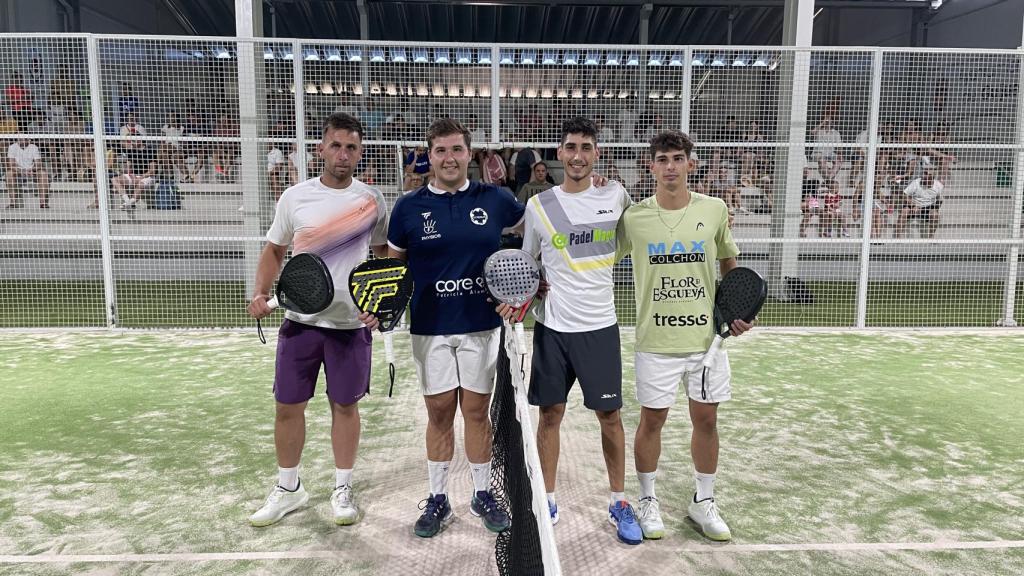 Rodri Coello, Álex Cinca, Iván Arrondo en las pistas de Guijuelo