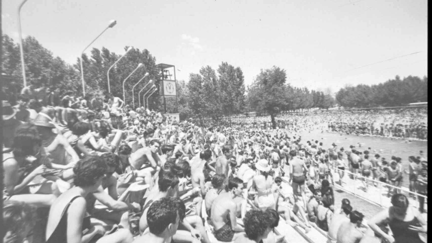 Antigua piscina del parque sindical, Madrid  /Foto: Archivo Regional de la Comunidad de Madrid.