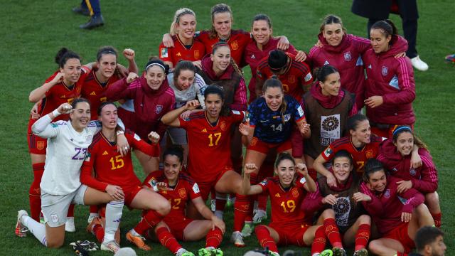 Las jugadoras de España celebran el pase a las semifinales del Mundial