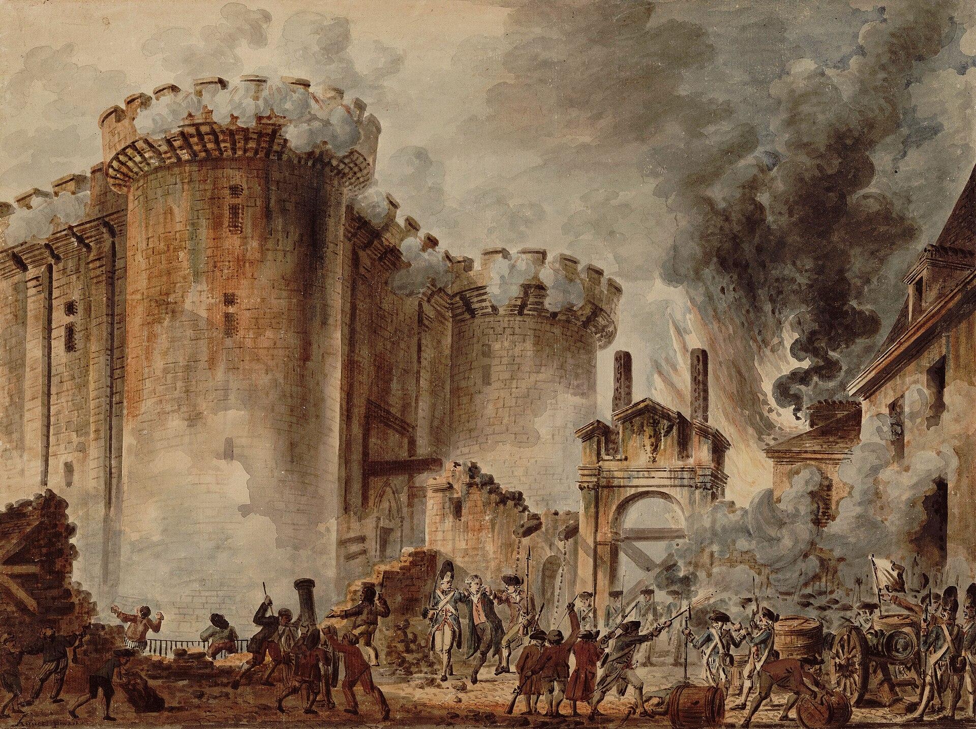Toma de la Bastilla. https://es.wikipedia.org/Ilustración