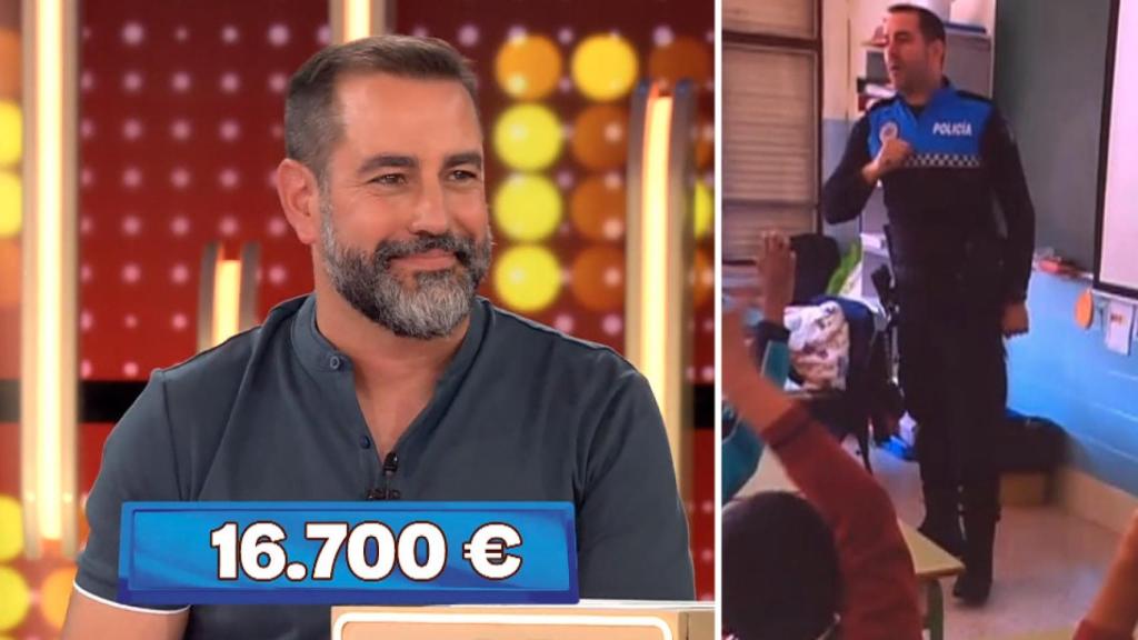 Jorge es policía local y se ha llevado 16.700 euros en el programa ‘¡Allá tú!’