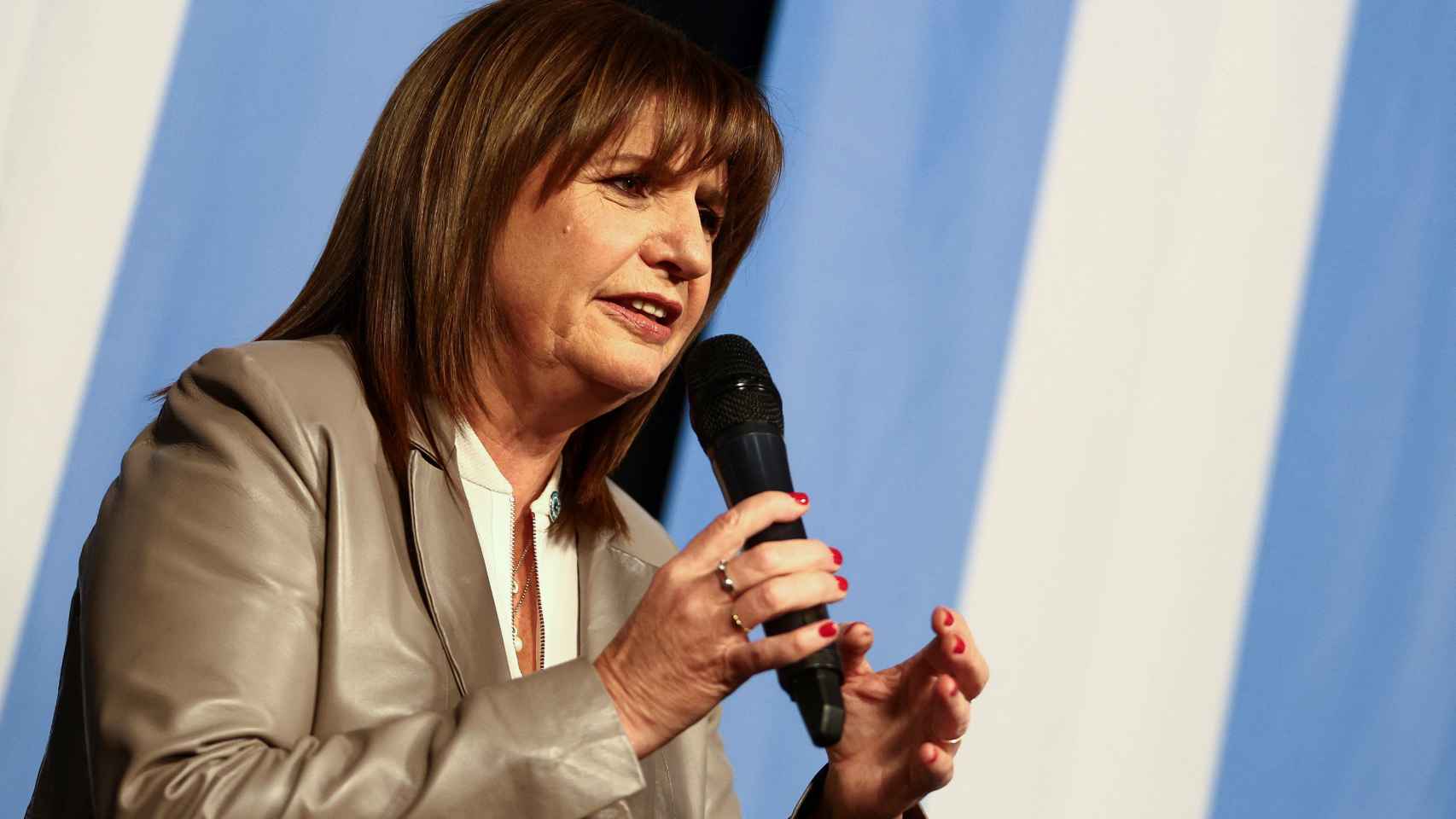 La precandidata presidencial Patricia Bullrich, durante el acto de cierre de su campaña el pasado 7 de agosto.