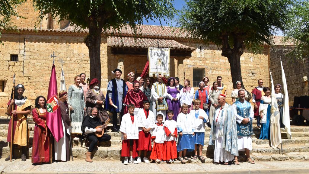 Participantes de la recreación de 'Las Bodas de Mencía' en Tordehumos