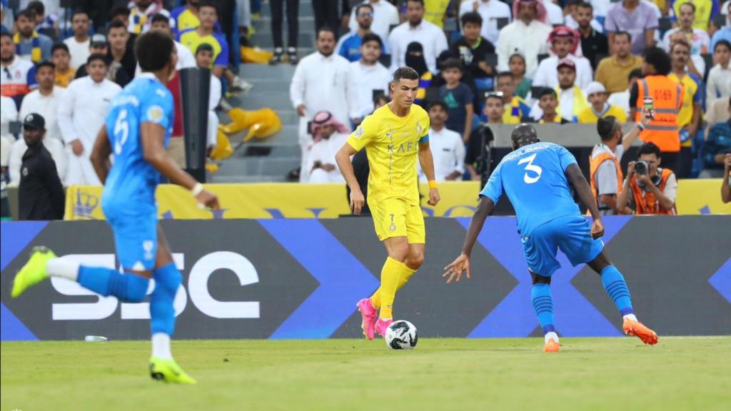 Cristiano Ronaldo durante la final frente al Al-Hilal