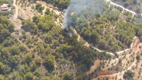 Declarado un incendio forestal en el paraje Alpujata de Monda