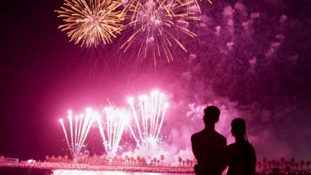 Imagen de los fuegos.