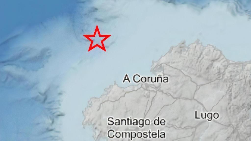 Terremoto frente a la costa de A Coruña.