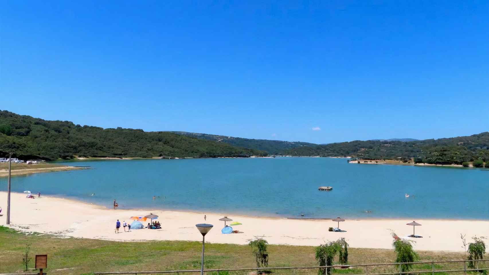 Playa de los Franceses, en A Veiga (Ourense).