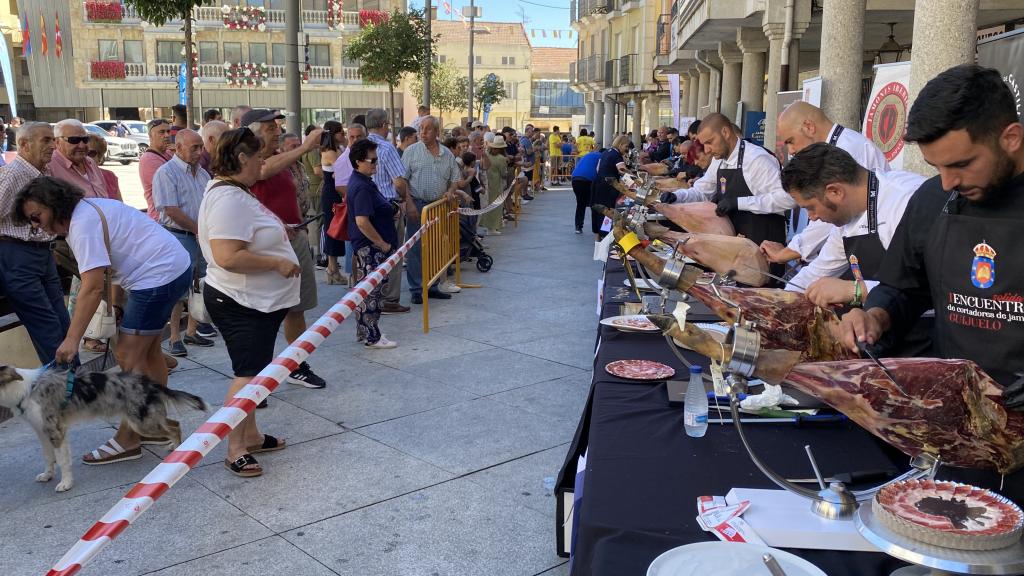 I Encuentro Solidario de Cortadores de Jamón celebrado en Guijuelo