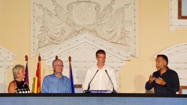 Alberto Díaz, durante el pregón de la Feria.