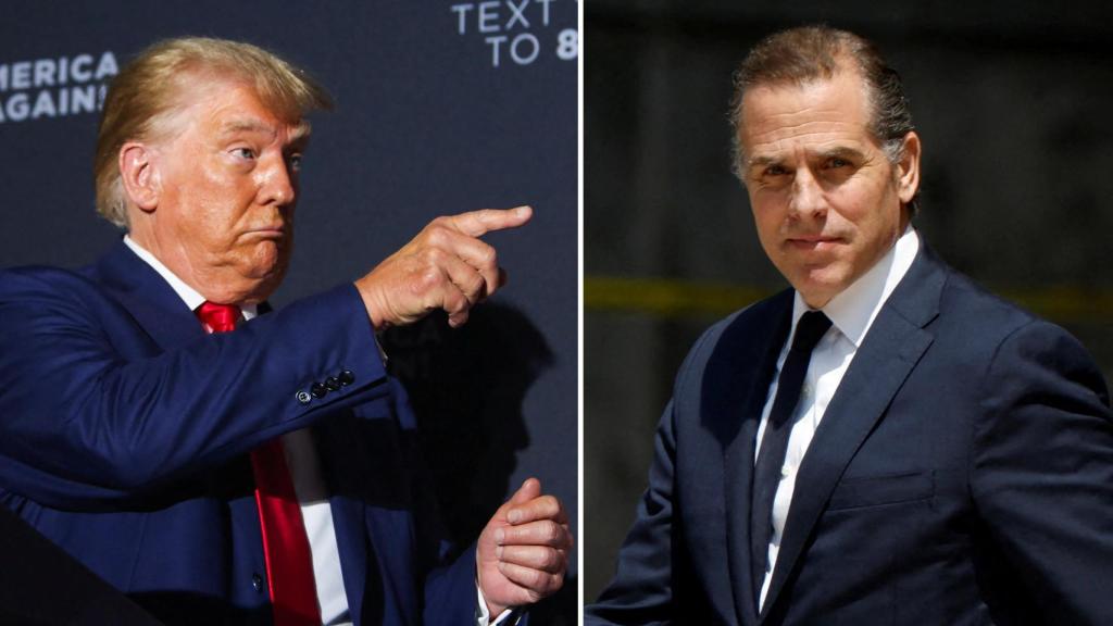 Donald Trump y Hunter Biden